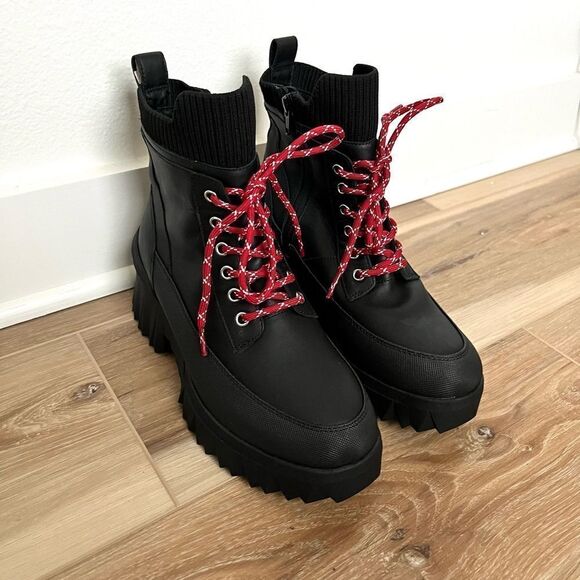 NURTURE WHITNEY WATER RESISTANT LACE UP BOOTS SIZE 6 - Picture 1 of 10